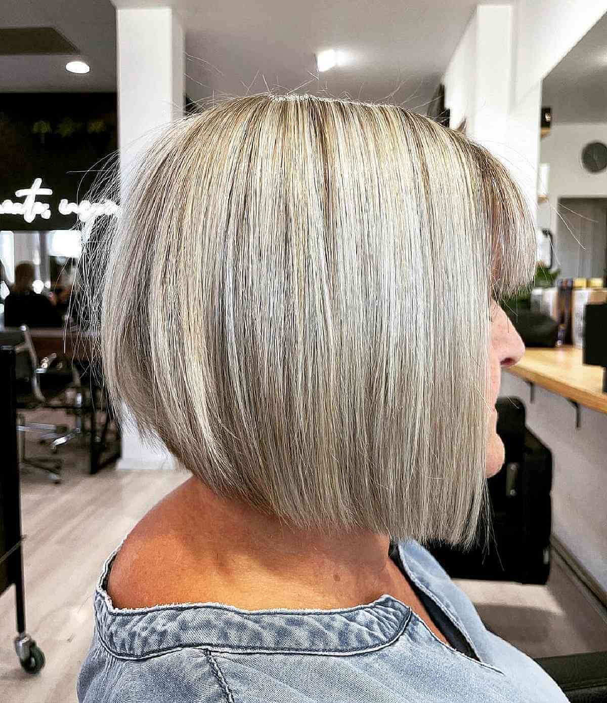 Fringe Style with a Graduated Bob
