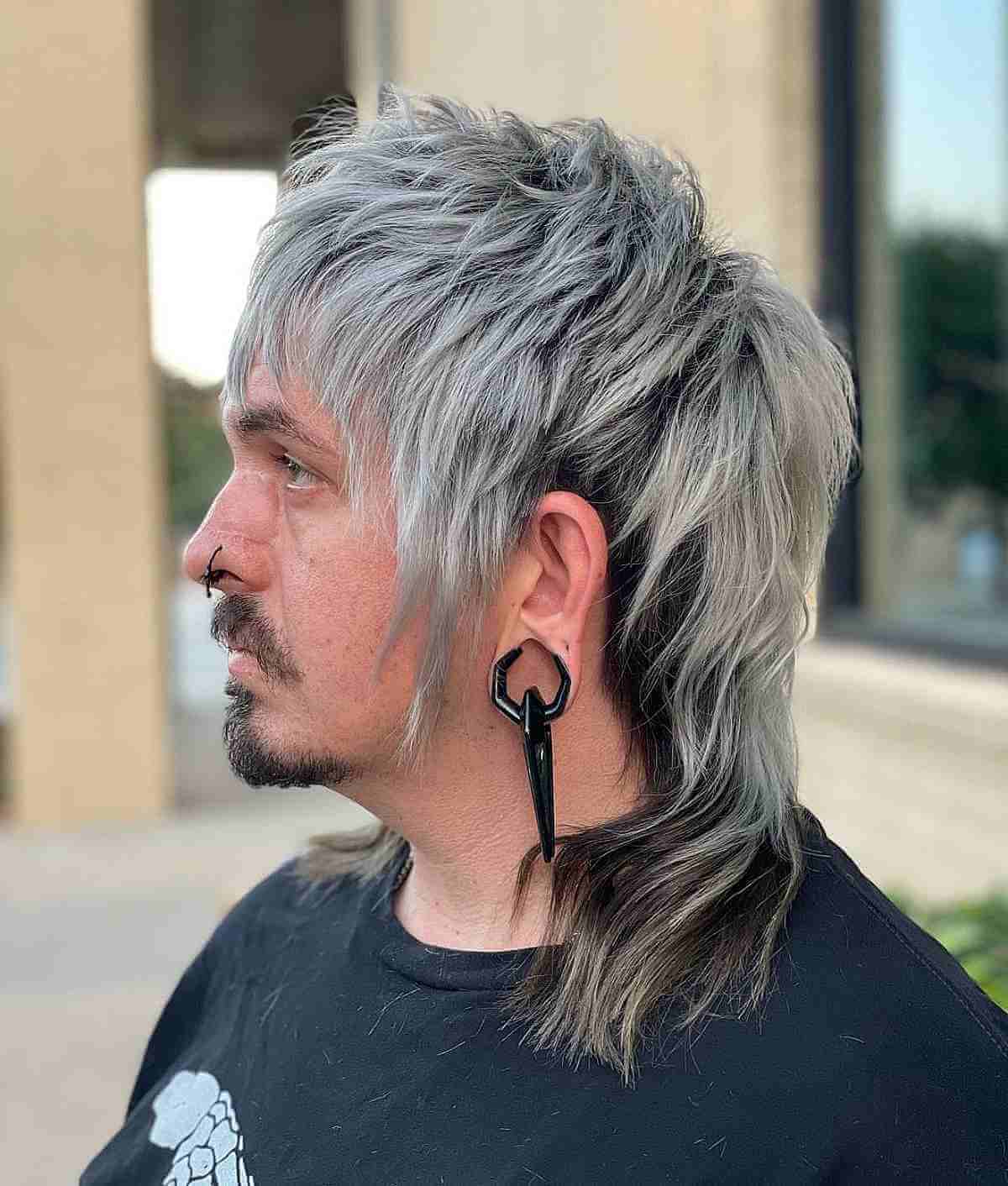 Frosted Mullet for Men with Thick Hair