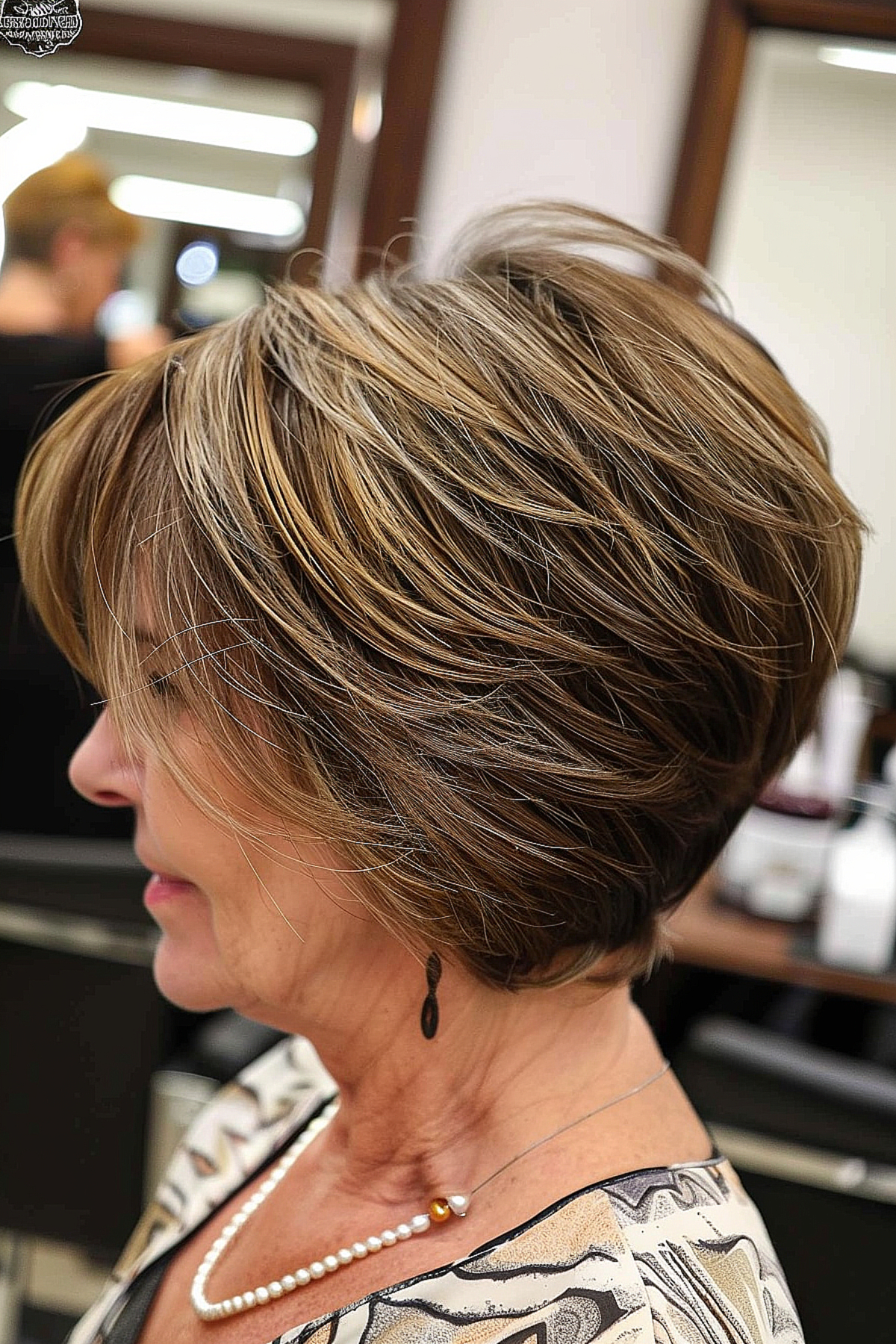 Voluminous Pixie Bob for Mature Women