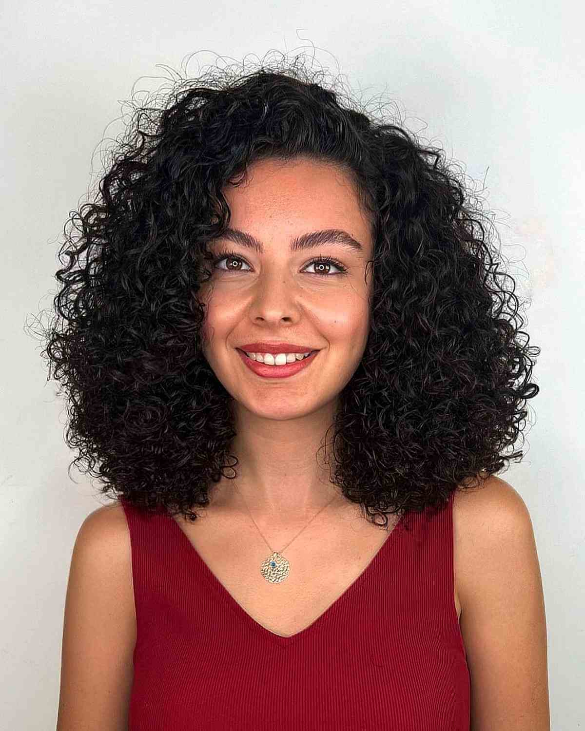 Full Curly Mid-Length Locks