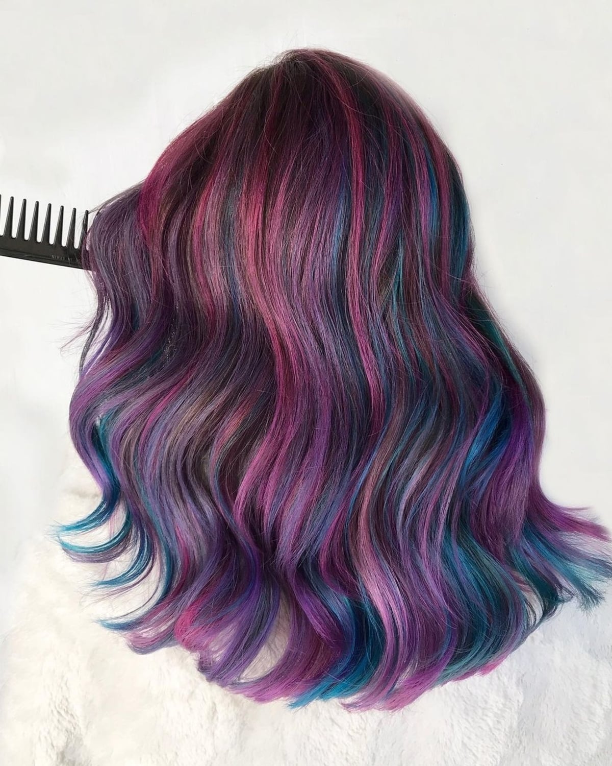 Galaxy plum hair color