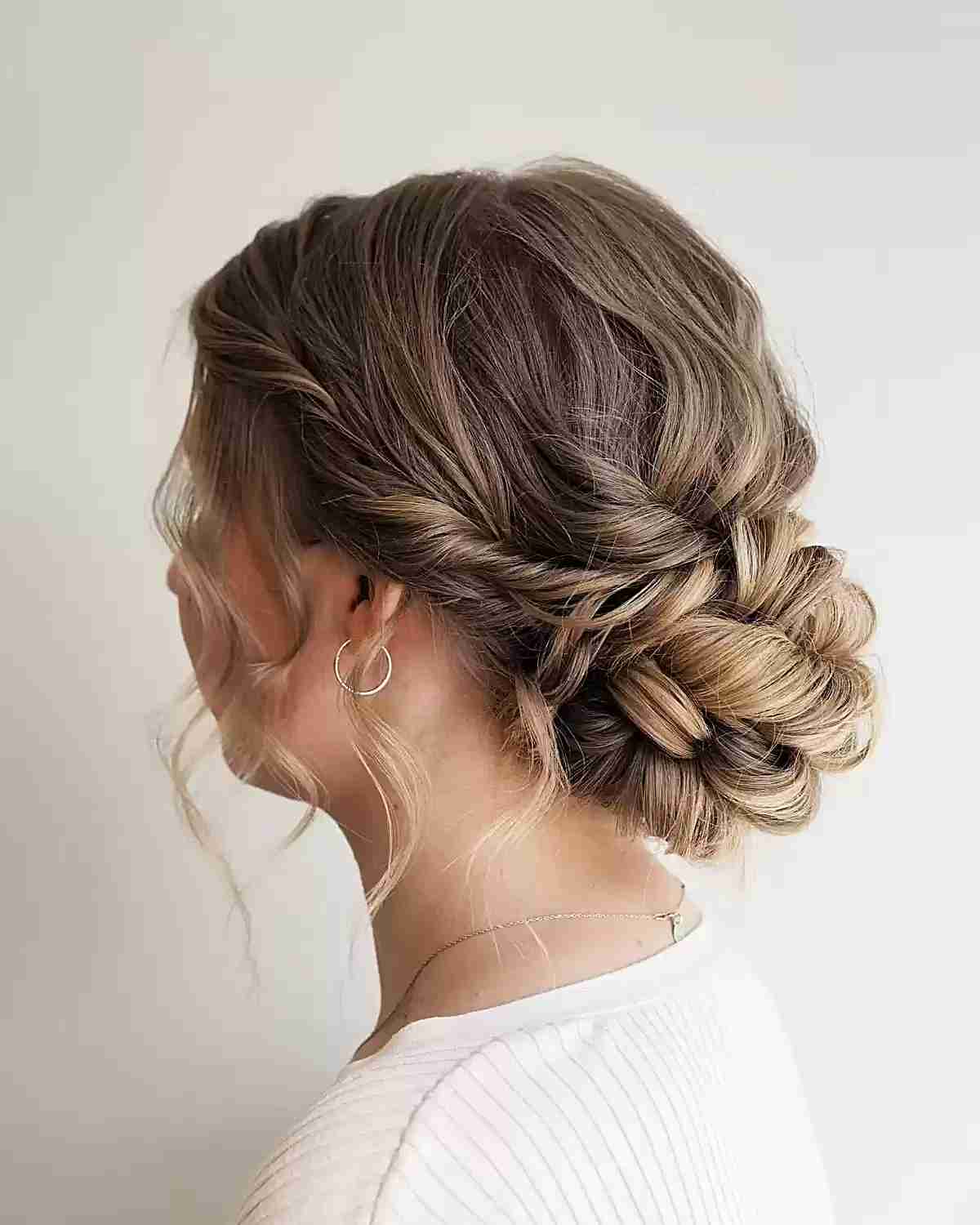 Mid-Length Gentle Flowing Updo