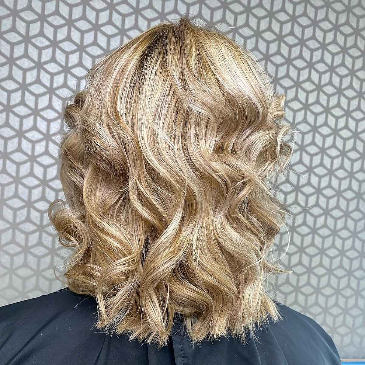 Golden Blonde with Caramel Lowlights