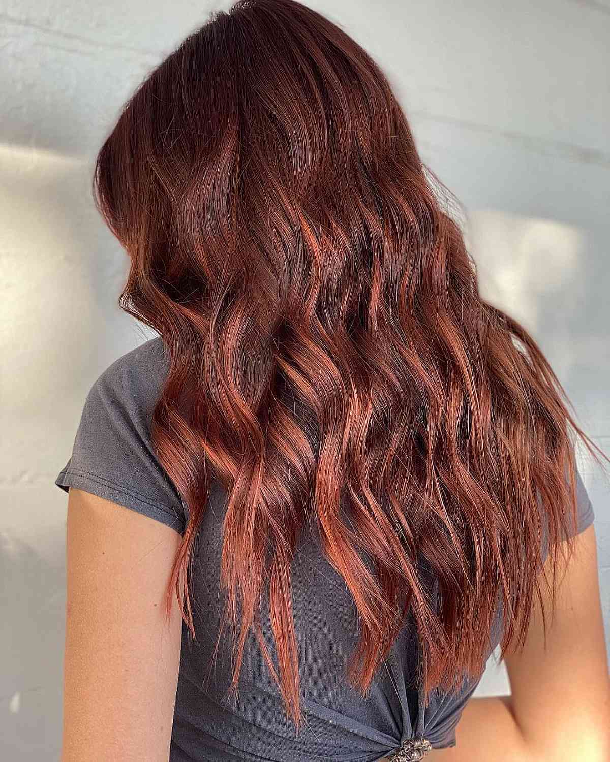 Gorgeous Rose Gold Partial Balayage