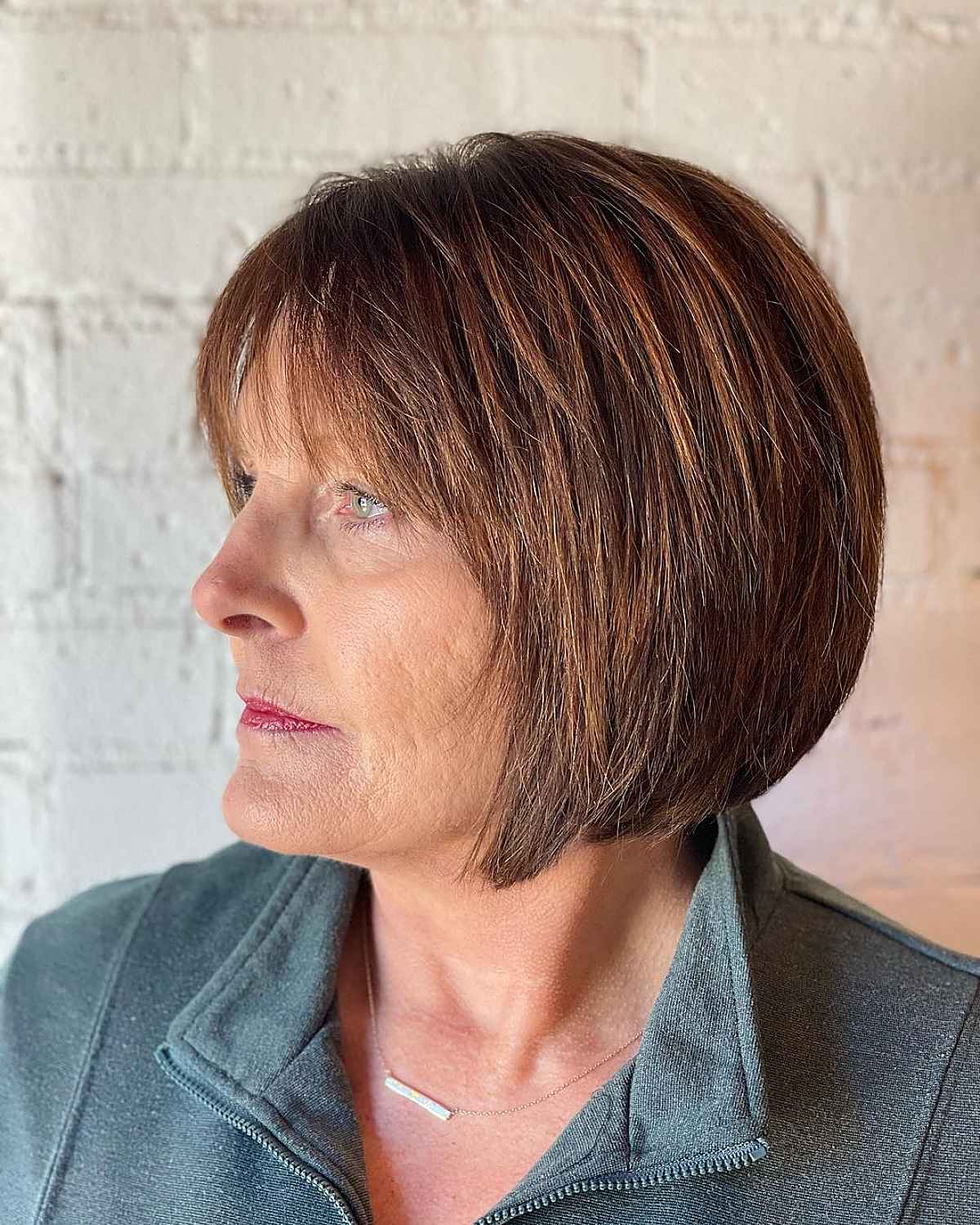 Graduated Jaw-Length Bob Featuring Subtle Layers