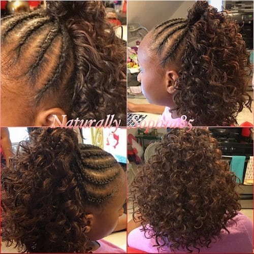 Half Up Half Down Crochet hairstyle