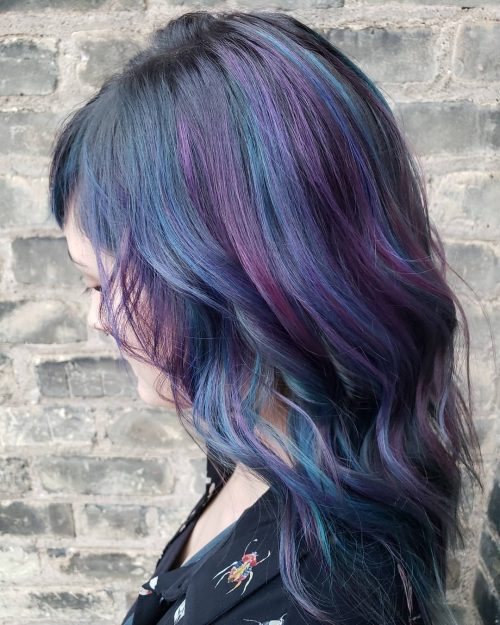 Highlights in Blue and Purple Tones