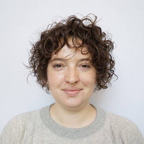 ideal loose perm short hair