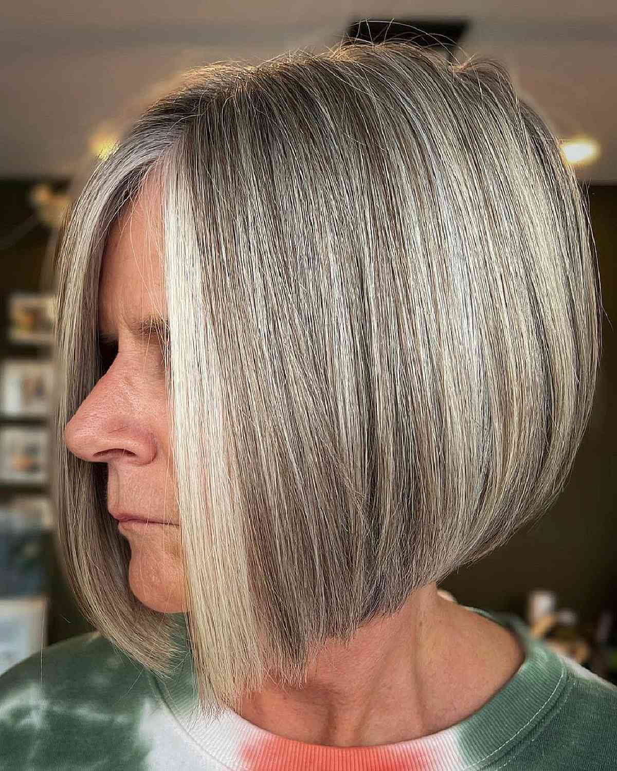 Inverted Bob Featuring a Money Piece