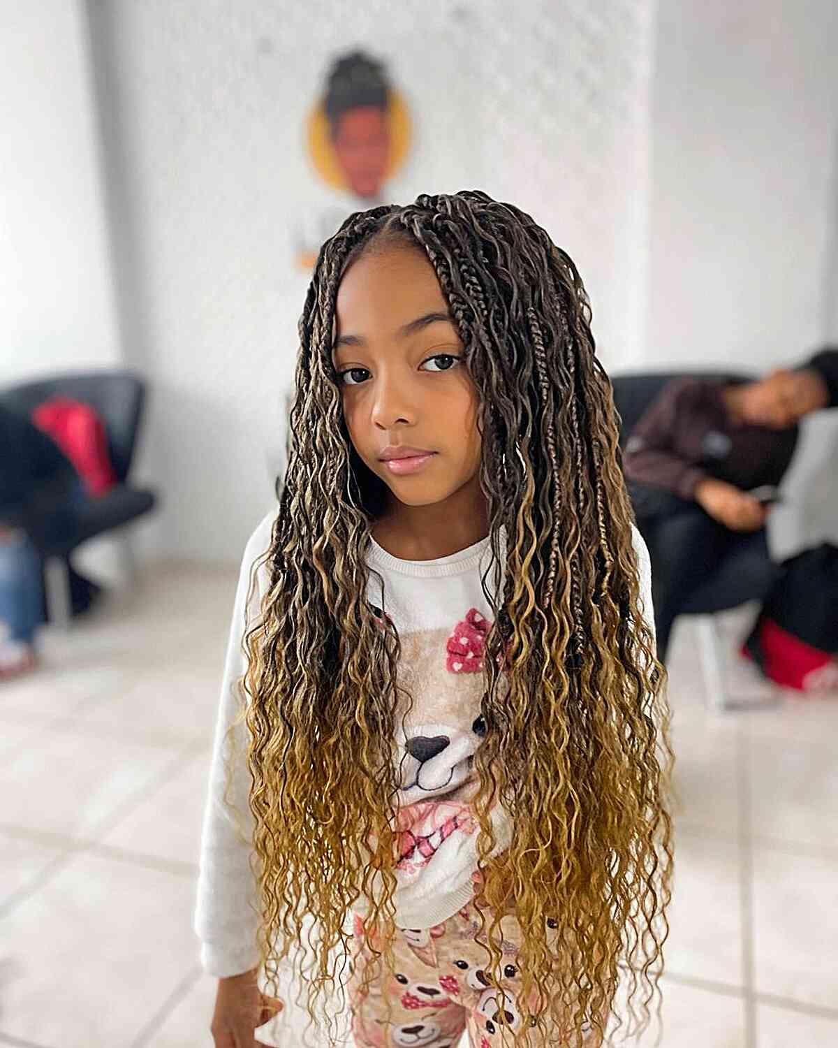 Knotless Gypsy Braids for Young Girls