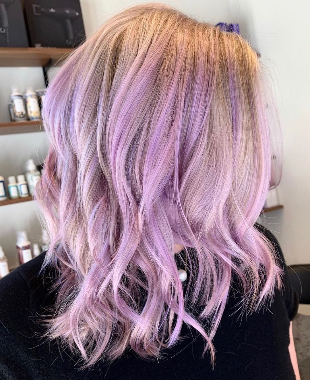 Lavender and Blonde Balayage