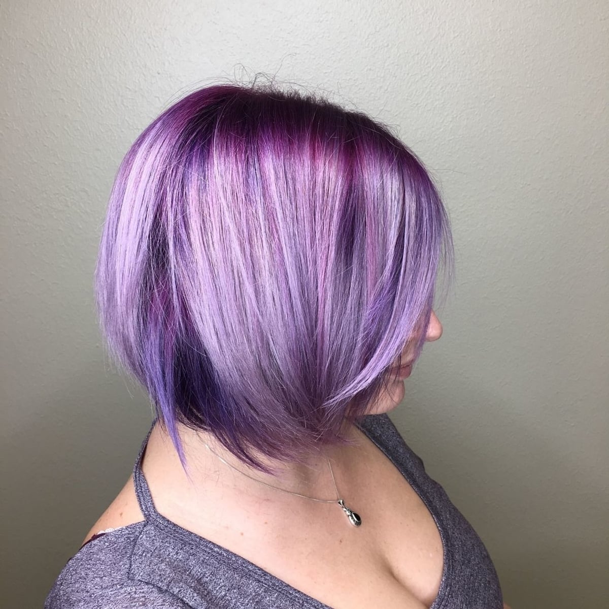 Lavender magenta balayage