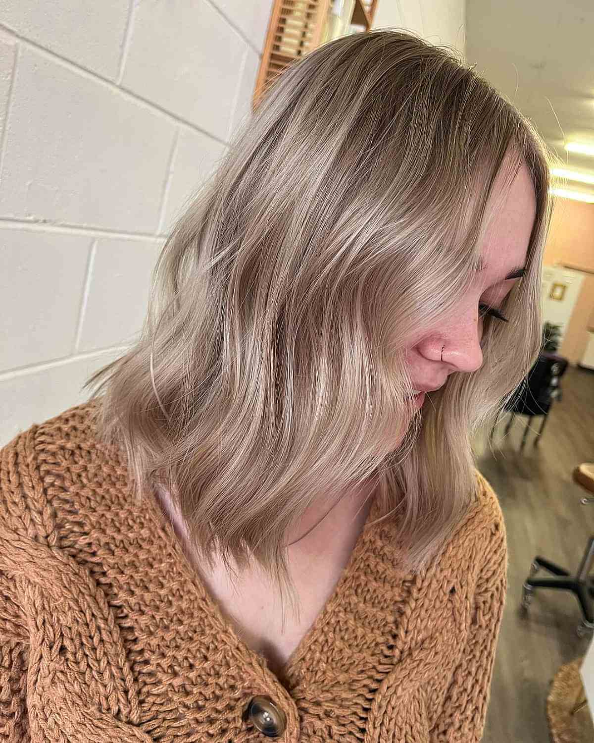 Layered Creamy Dishwater Blonde
