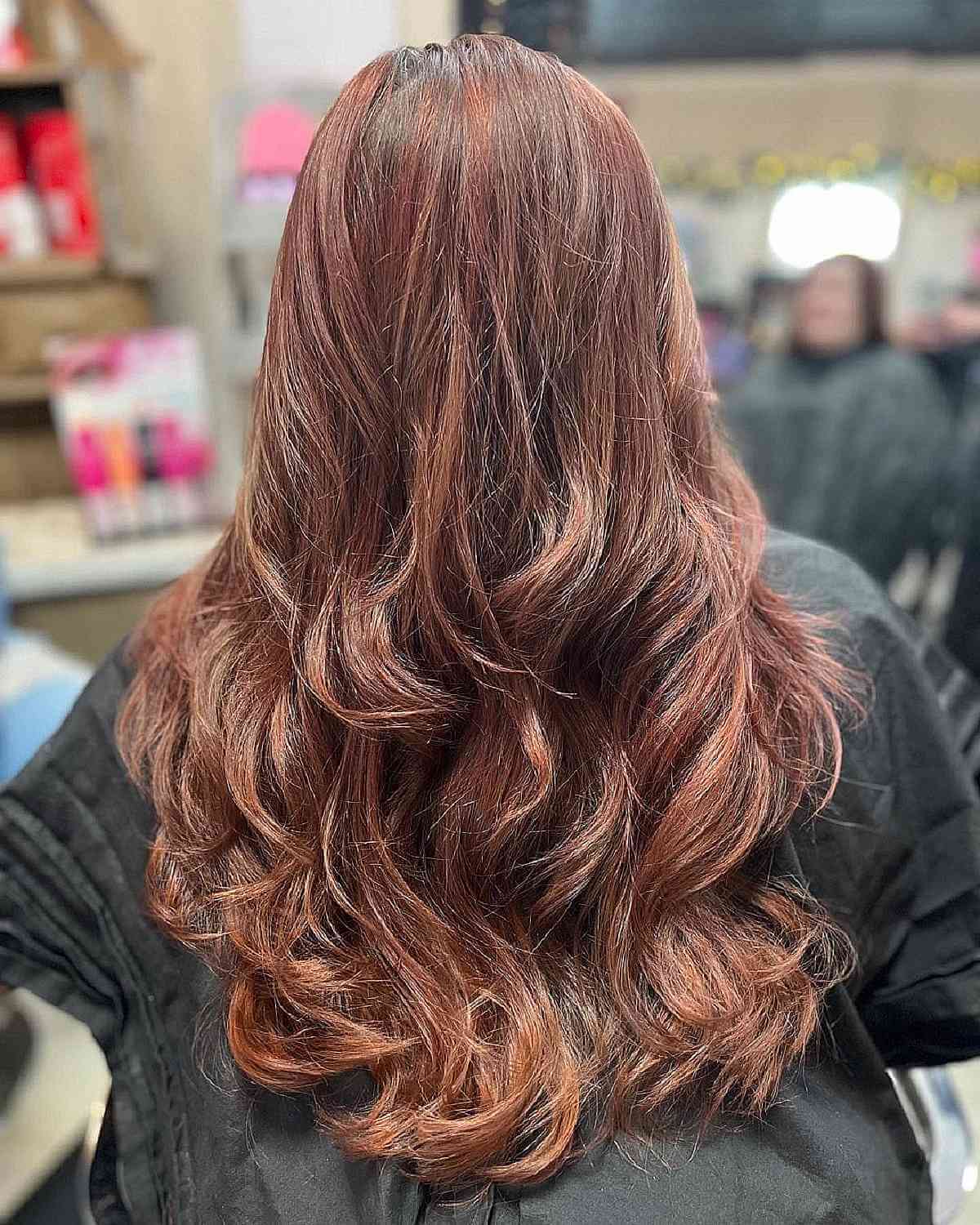 Layered Cut for Long Wavy Locks