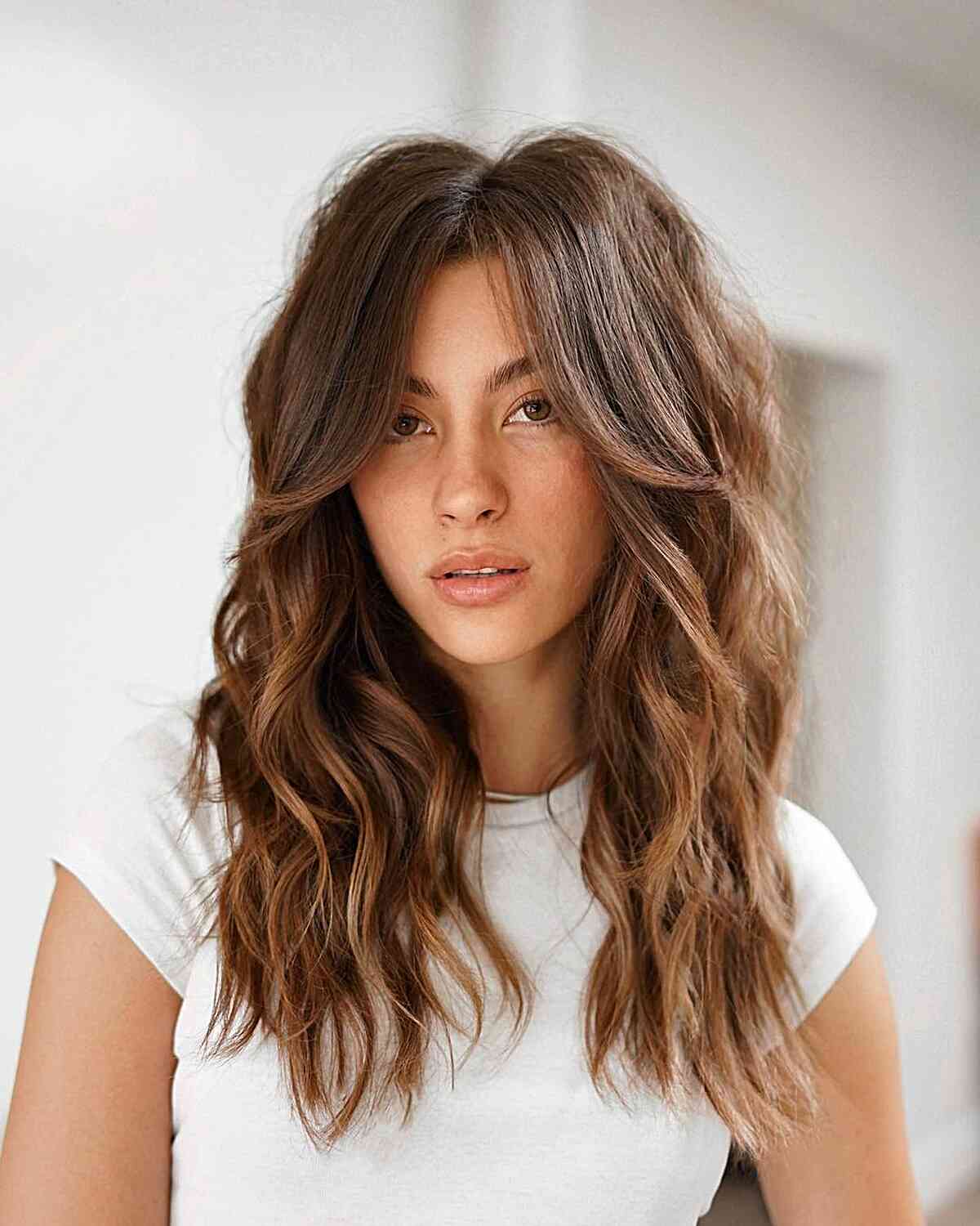 Layered Dimensions on a Shag with Curtain Fringe