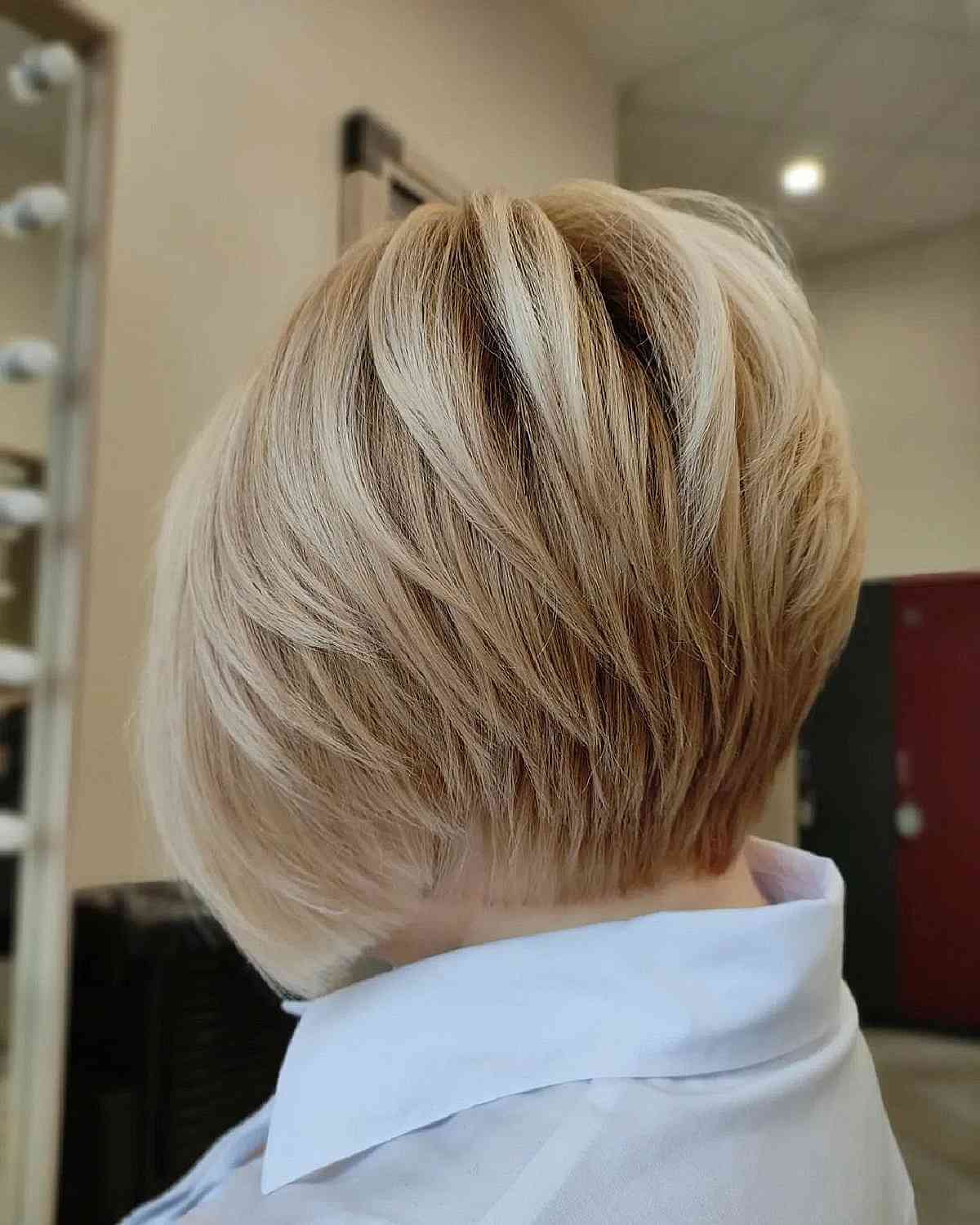 Layered Feather Cut for Voluminous Hair