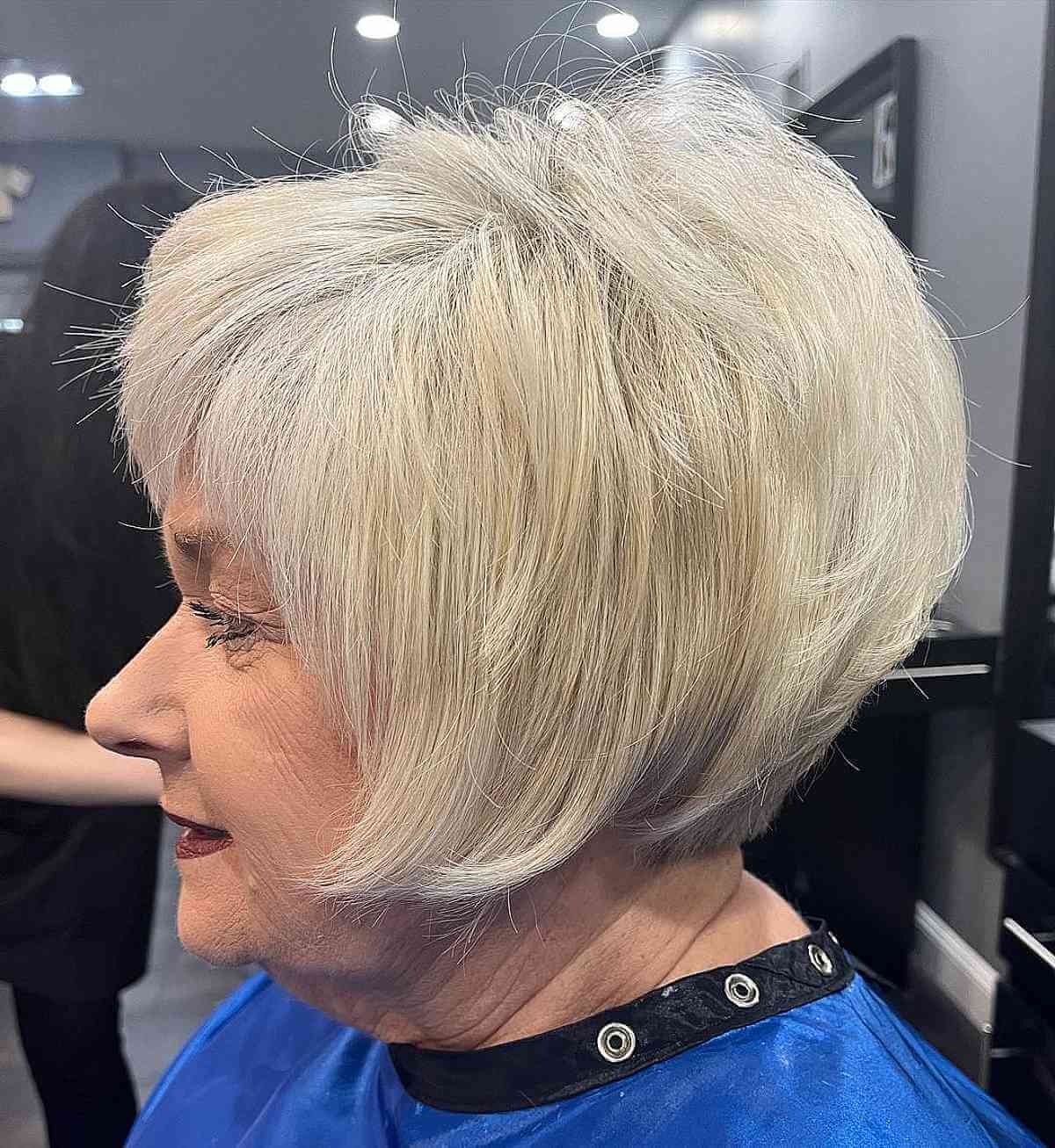Layered Feathered Cut for Ear-Length Fine Hair