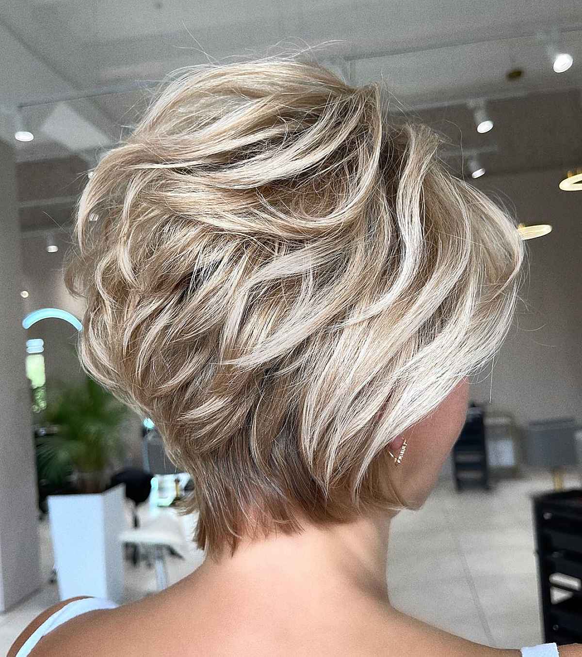 Layered Feathered Pixie Haircut