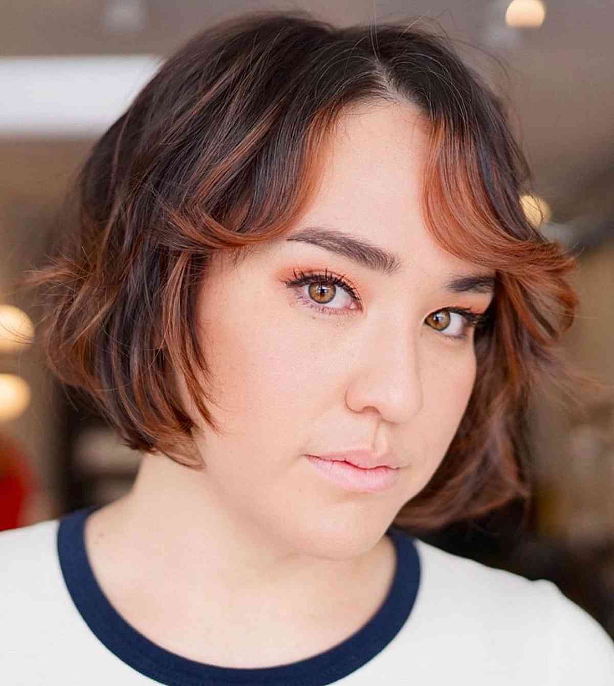 Layered French Bob with Side-Swept Bangs