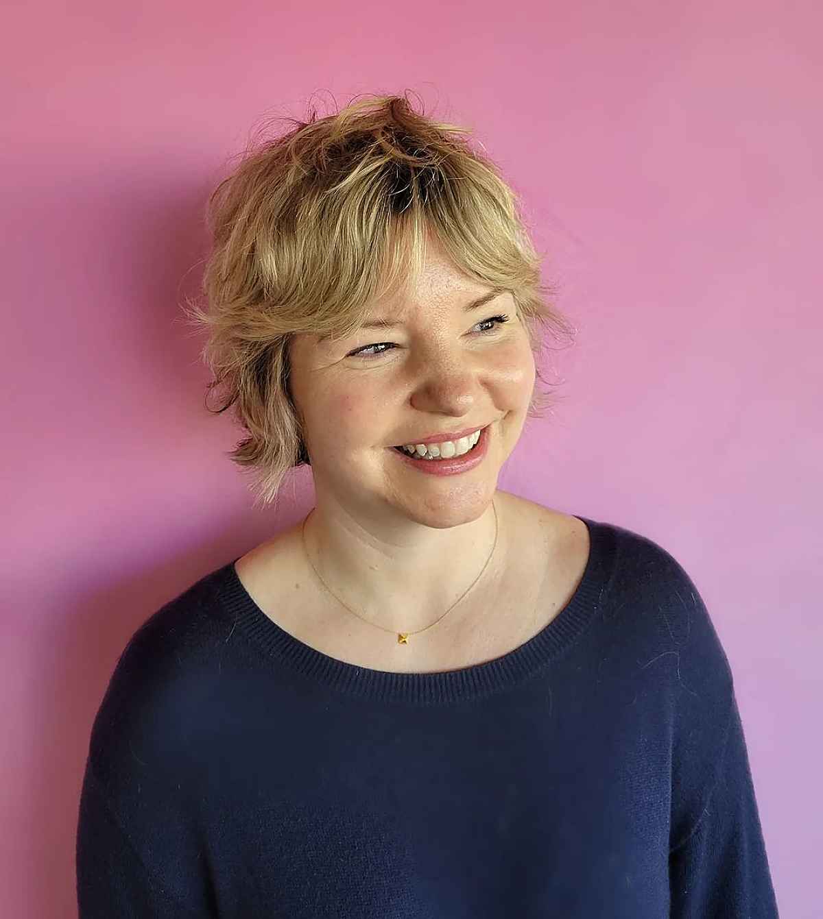 Layered and Jaw-Length French Bob with Soft Bangs