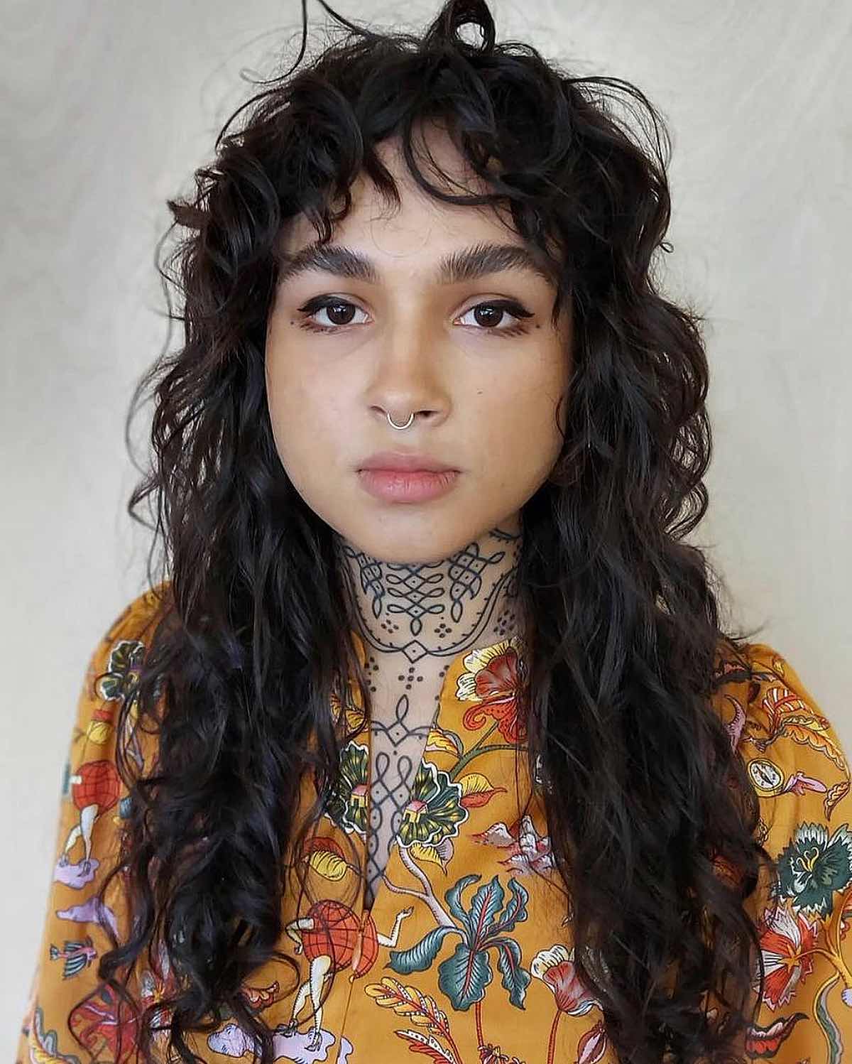 razor cuts for curly hair