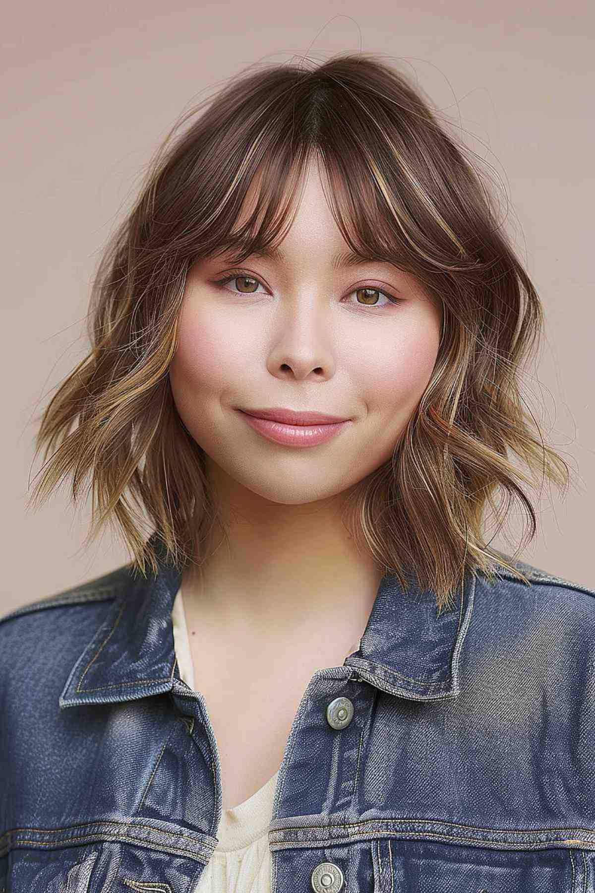 short-textured-bob-curtain-bangs-balayage-round-face