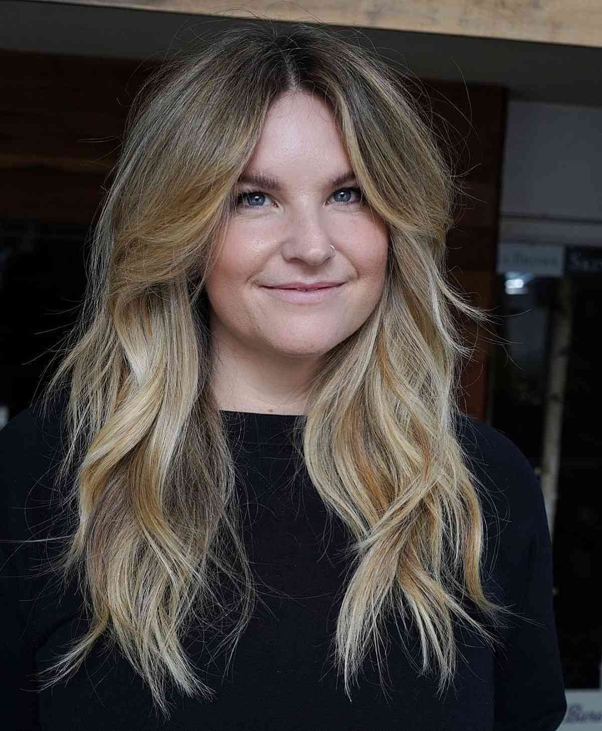 Layered Waves with Long Choppy Styles
