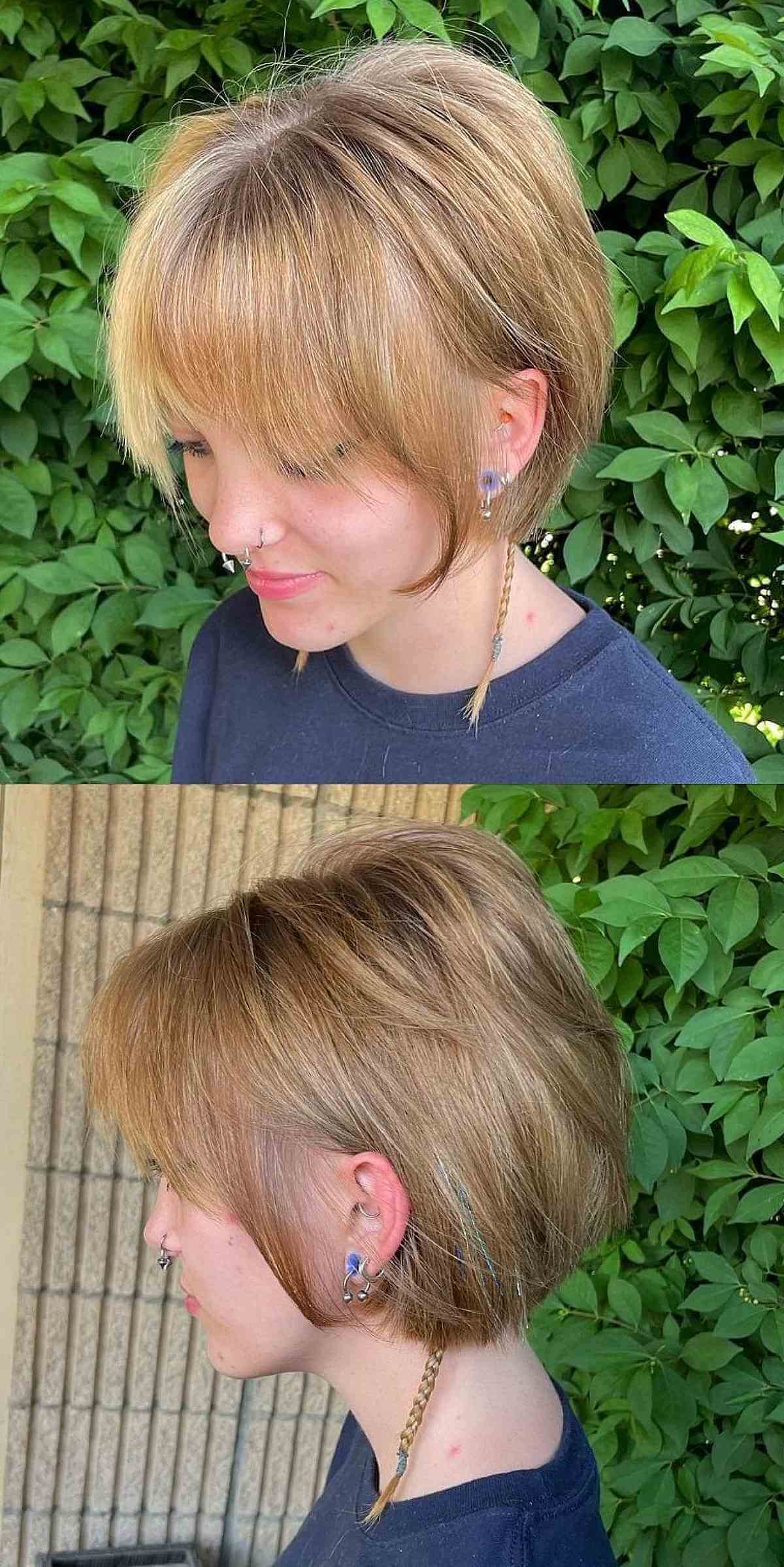 Jaw-Length Light and Airy Shaggy Bob for Fine Hair