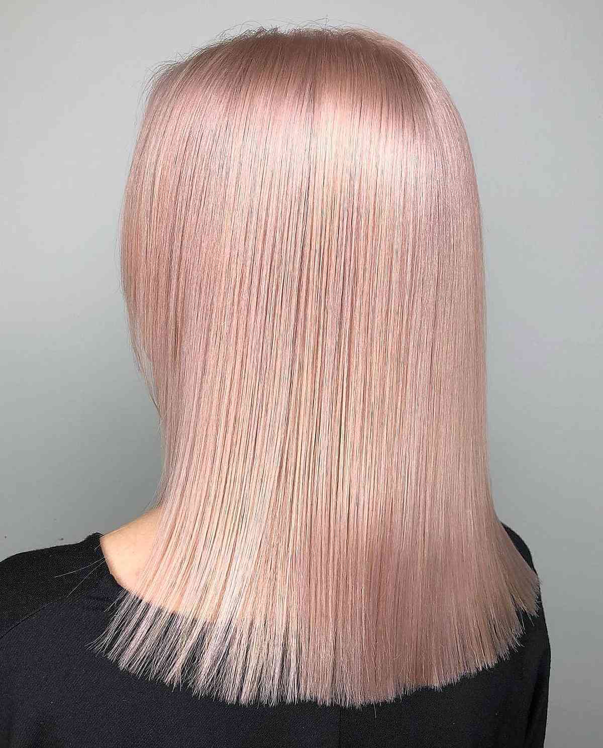 Light Pink Strawberry Hair