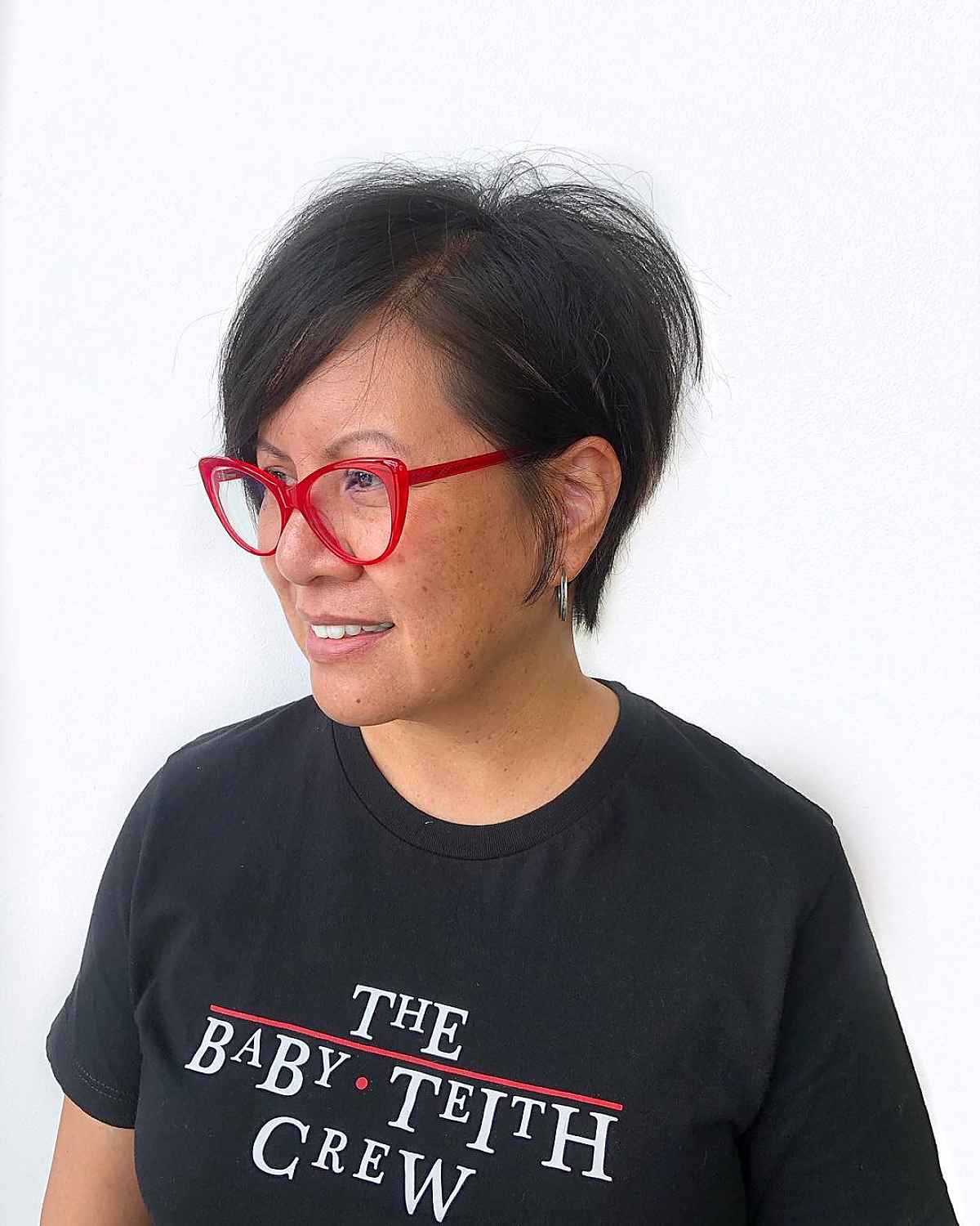 Long Bangs and Layered Pixie Cut