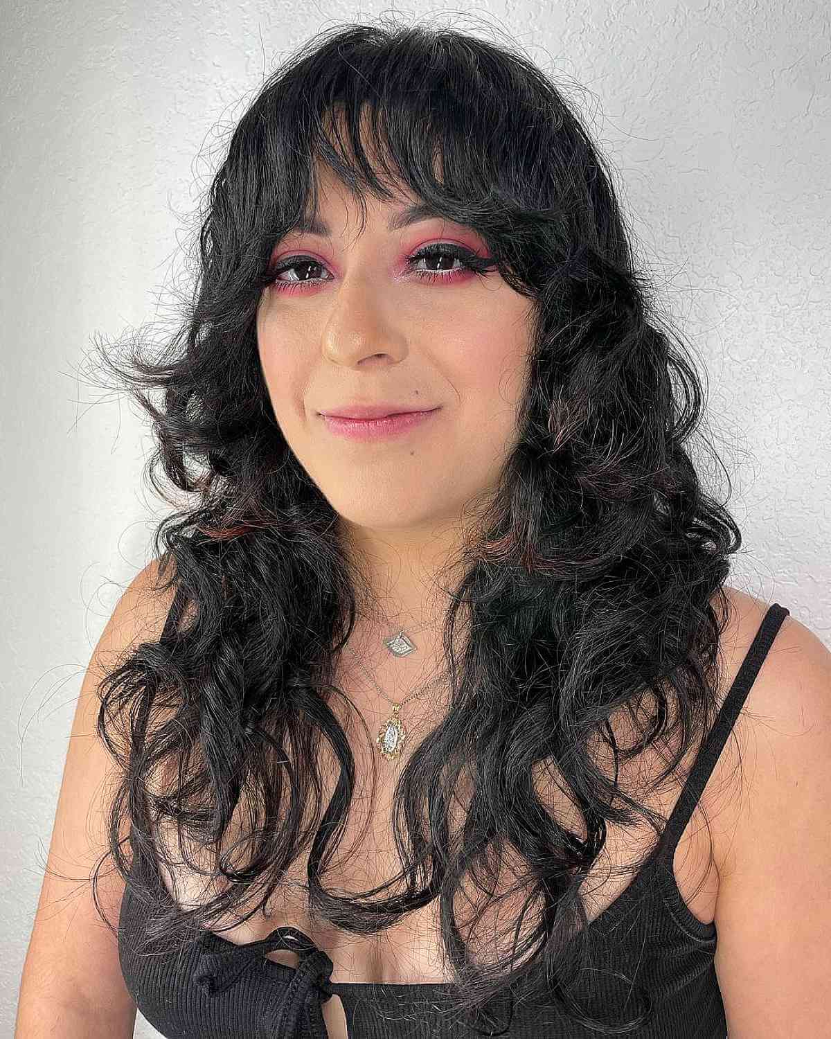 Long Curly Layered Shag