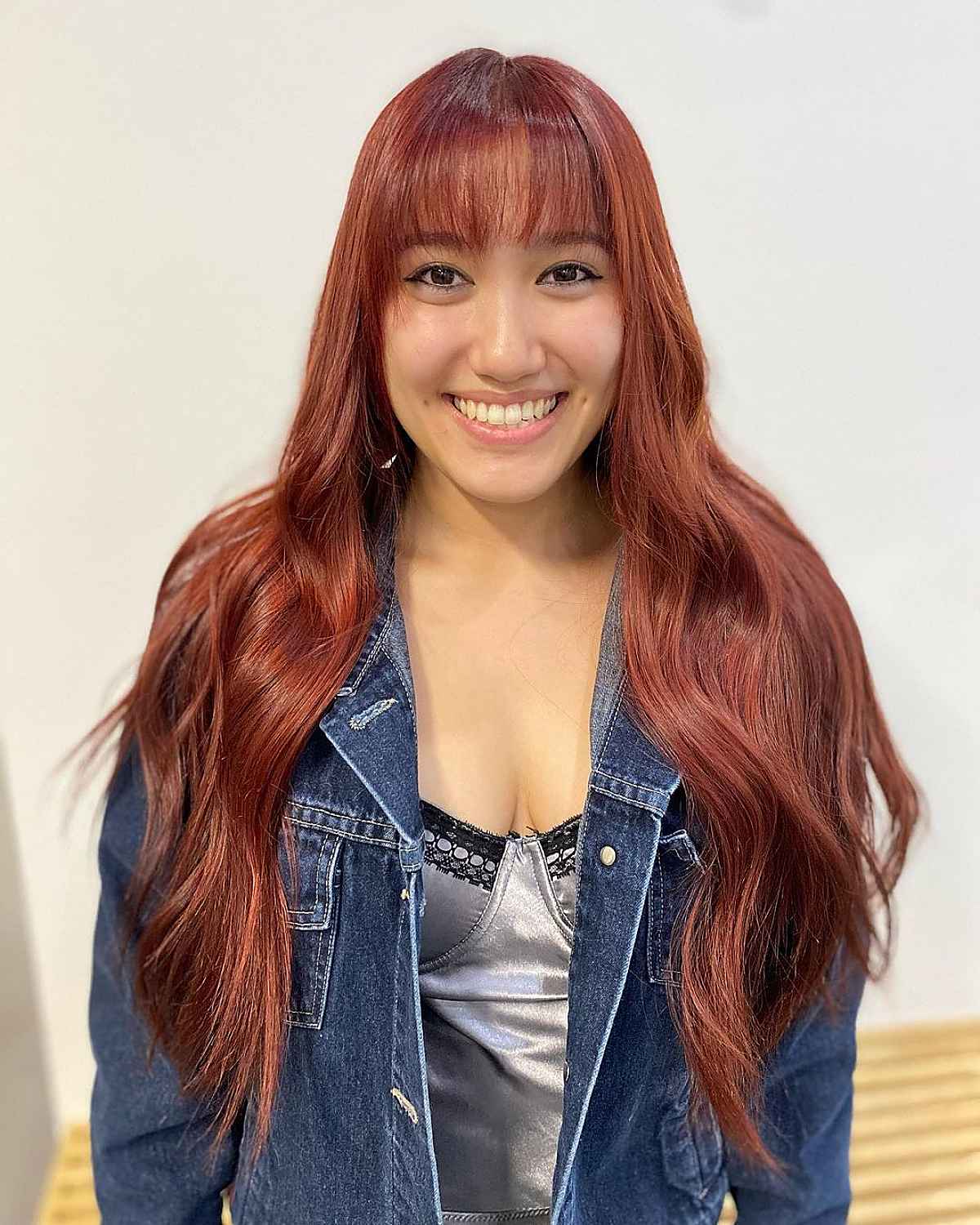 Long Hair with Straight Wispy Bangs