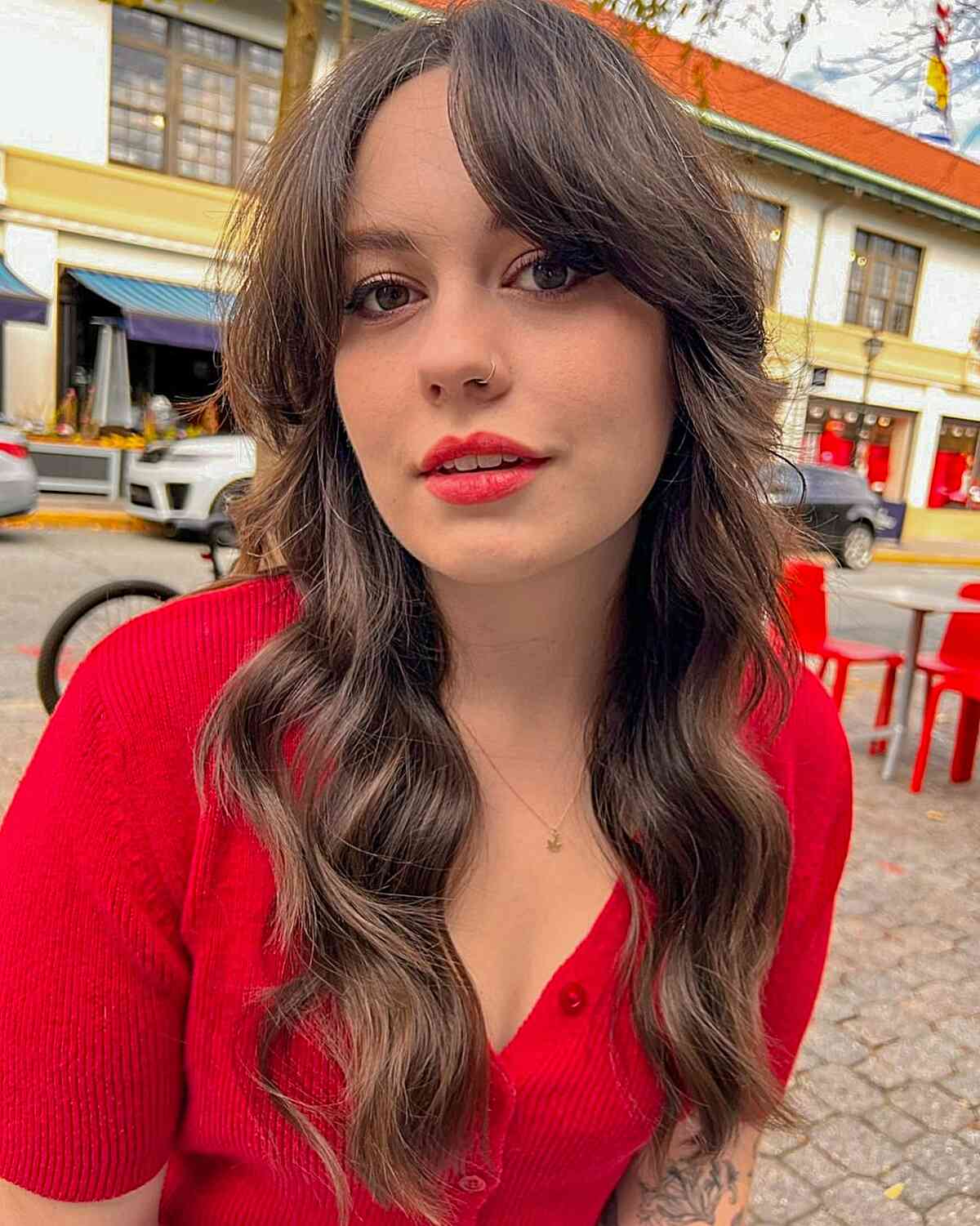 Long Layers with Razor Technique