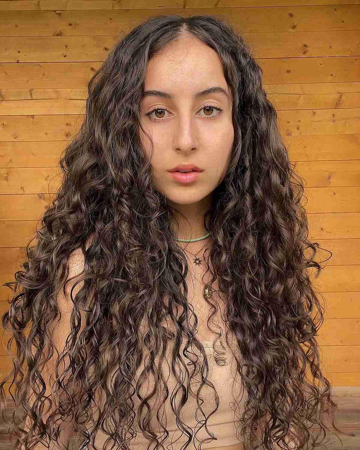 Long Luxurious Brunette Curls