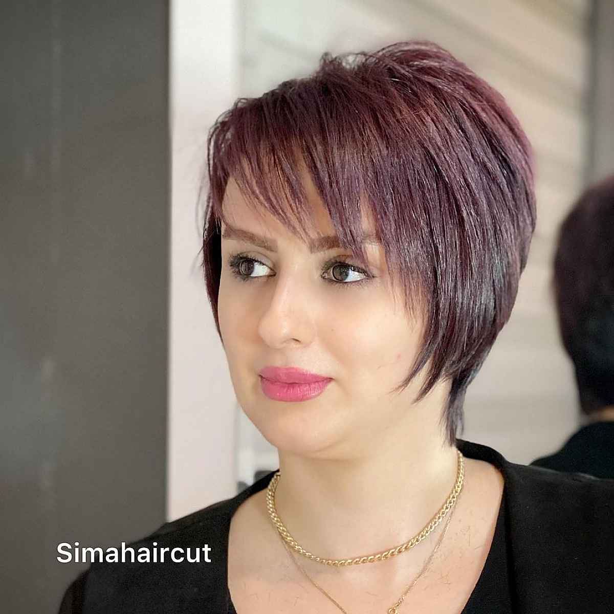 Long Pixie Haircuts with Stylish Asymmetrical Bangs