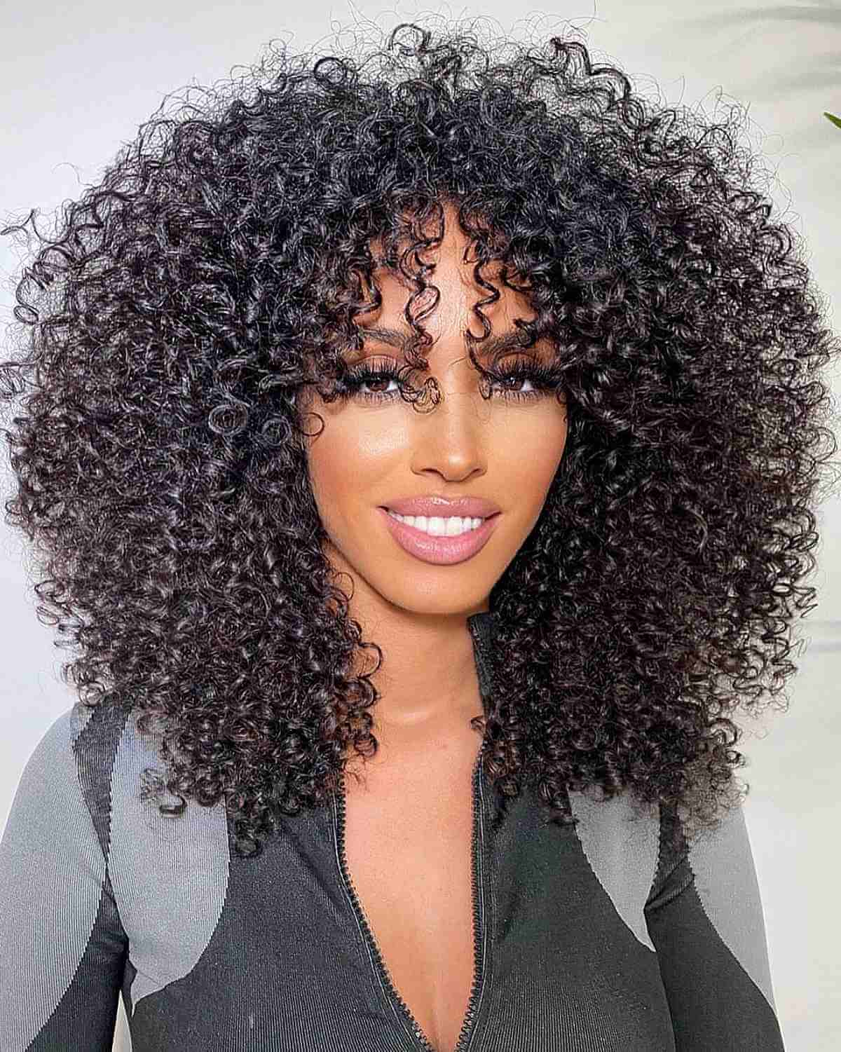 Luscious and Spiraled Medium-Length Hair