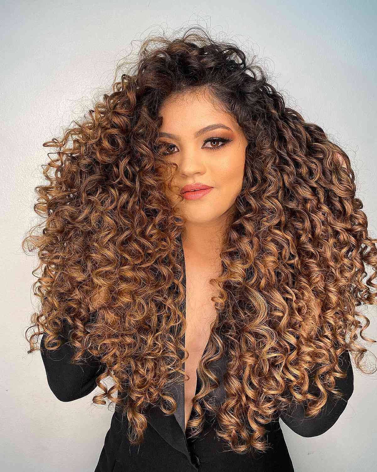 Luxuriant Thick Long Curly Hairstyle