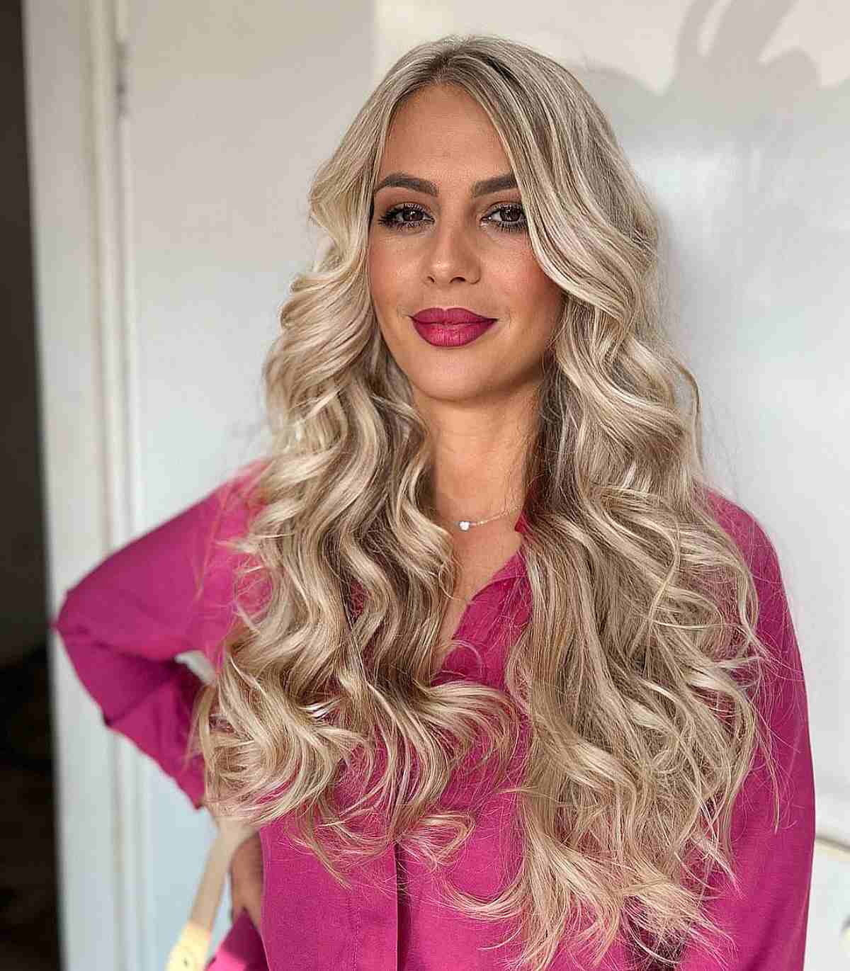 Luxurious Long Blonde Curls