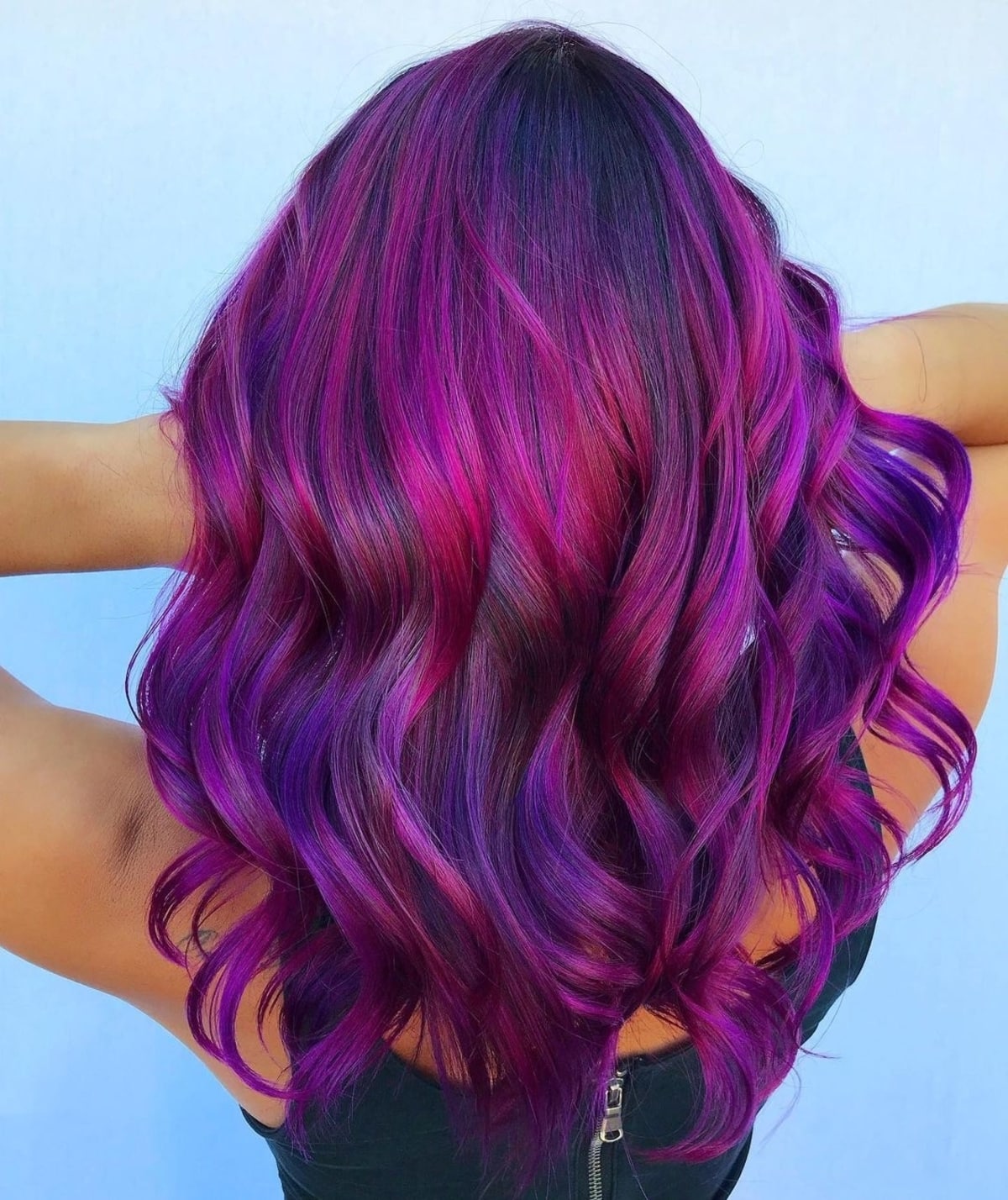 Magenta wild orchid hair color