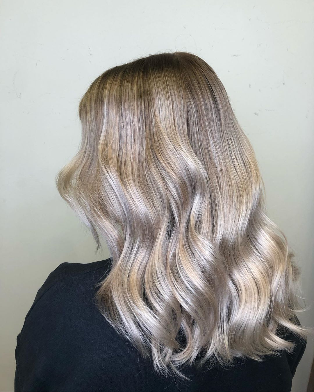 Medium-Long Icy Blonde