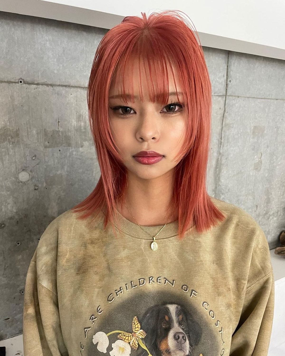 Mid-Length Wolf Cut with Soft Bangs