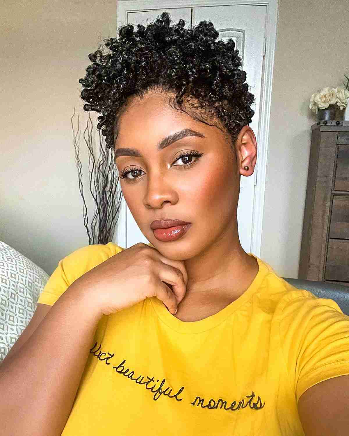 Mini Puff Style for Short Natural Curls