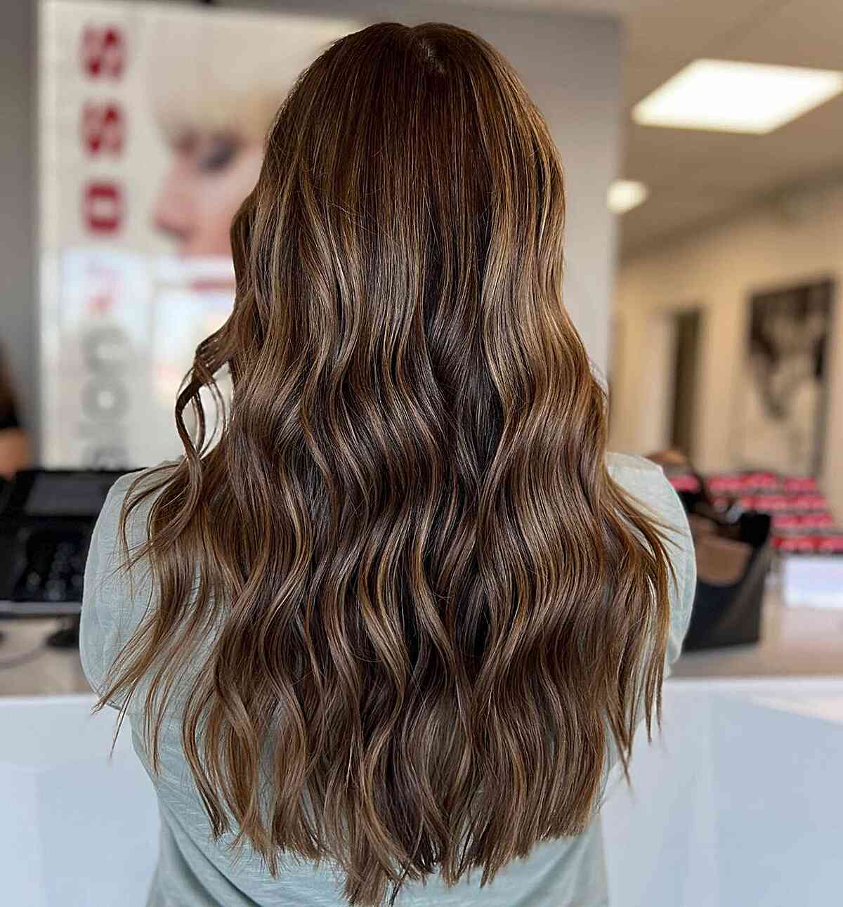 Multi-Dimensional Chocolate Brown with Caramel Beige Highlights