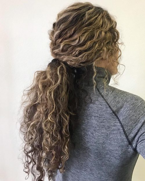 Natural Curly Hair Ponytail