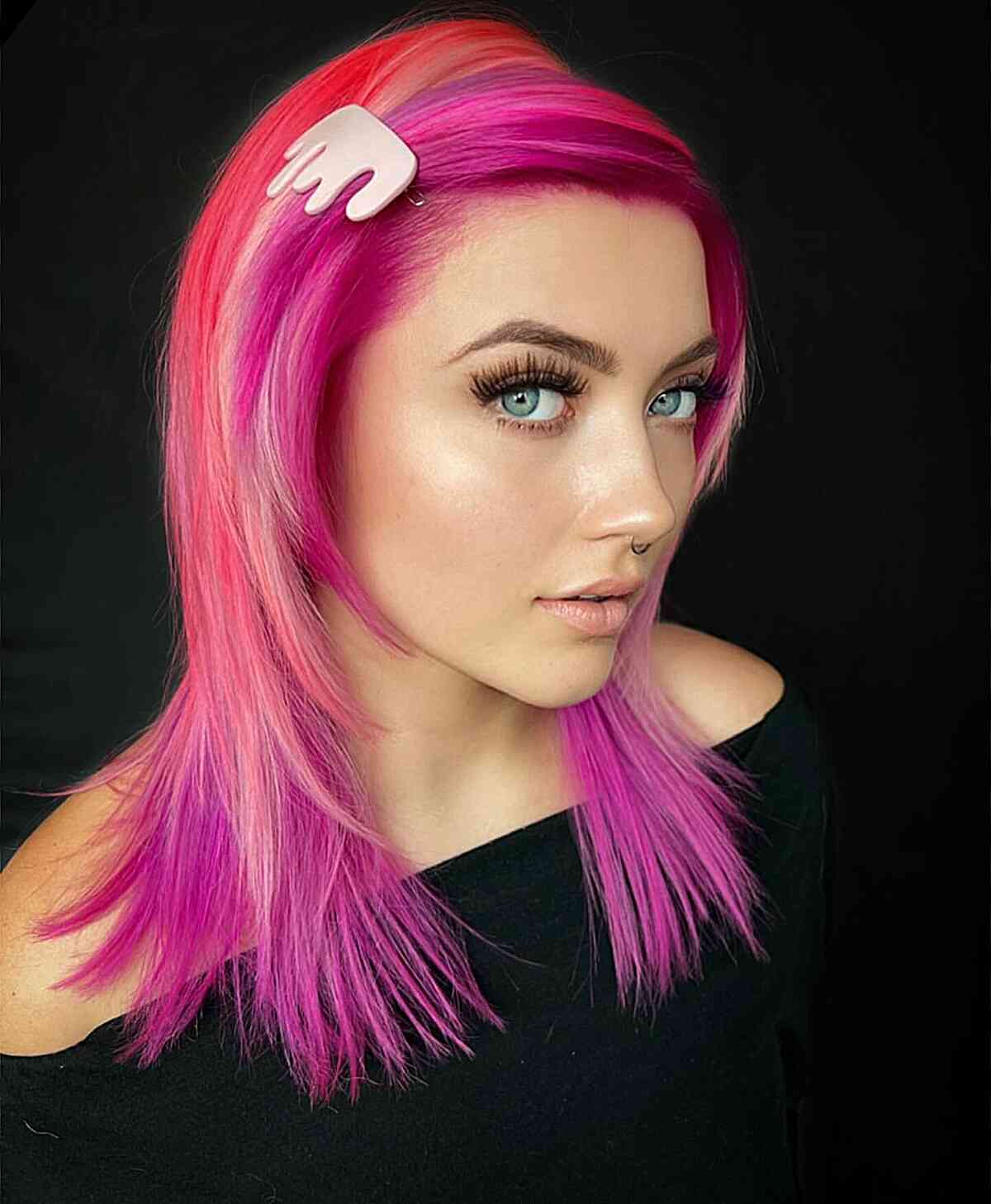 Pink Balayage for Valentine's Day