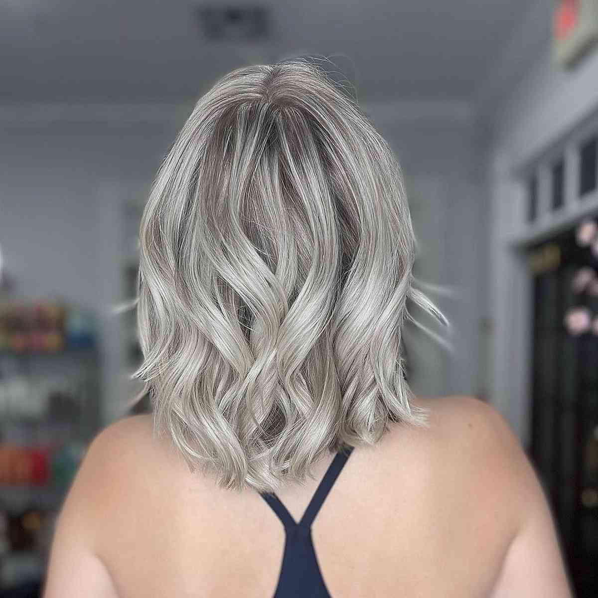 Platinum Ash-Blonde Balayage