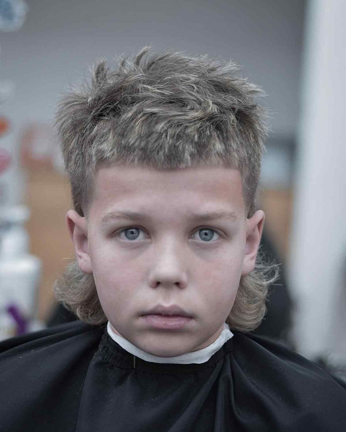 Playful Mullet for Younger Boys