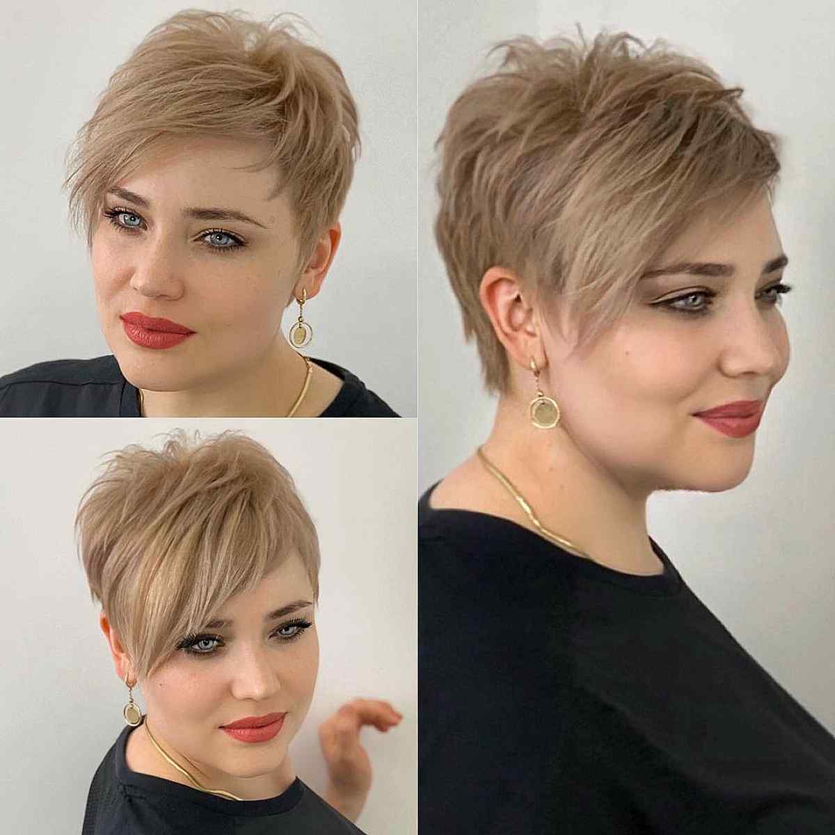 Playful Pixie Cut with Side Bangs