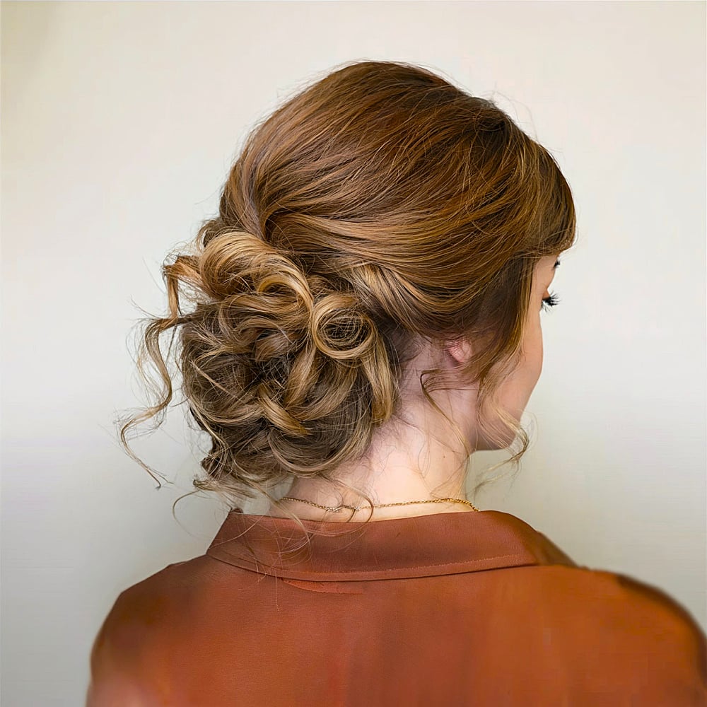 Playfully Soft Upstyle Prom Hairstyle