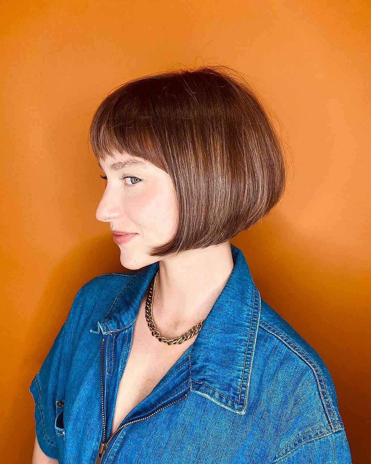 Polished French Bob for Straight Hair